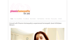 Desktop Screenshot of phoenixhomeopathy.com